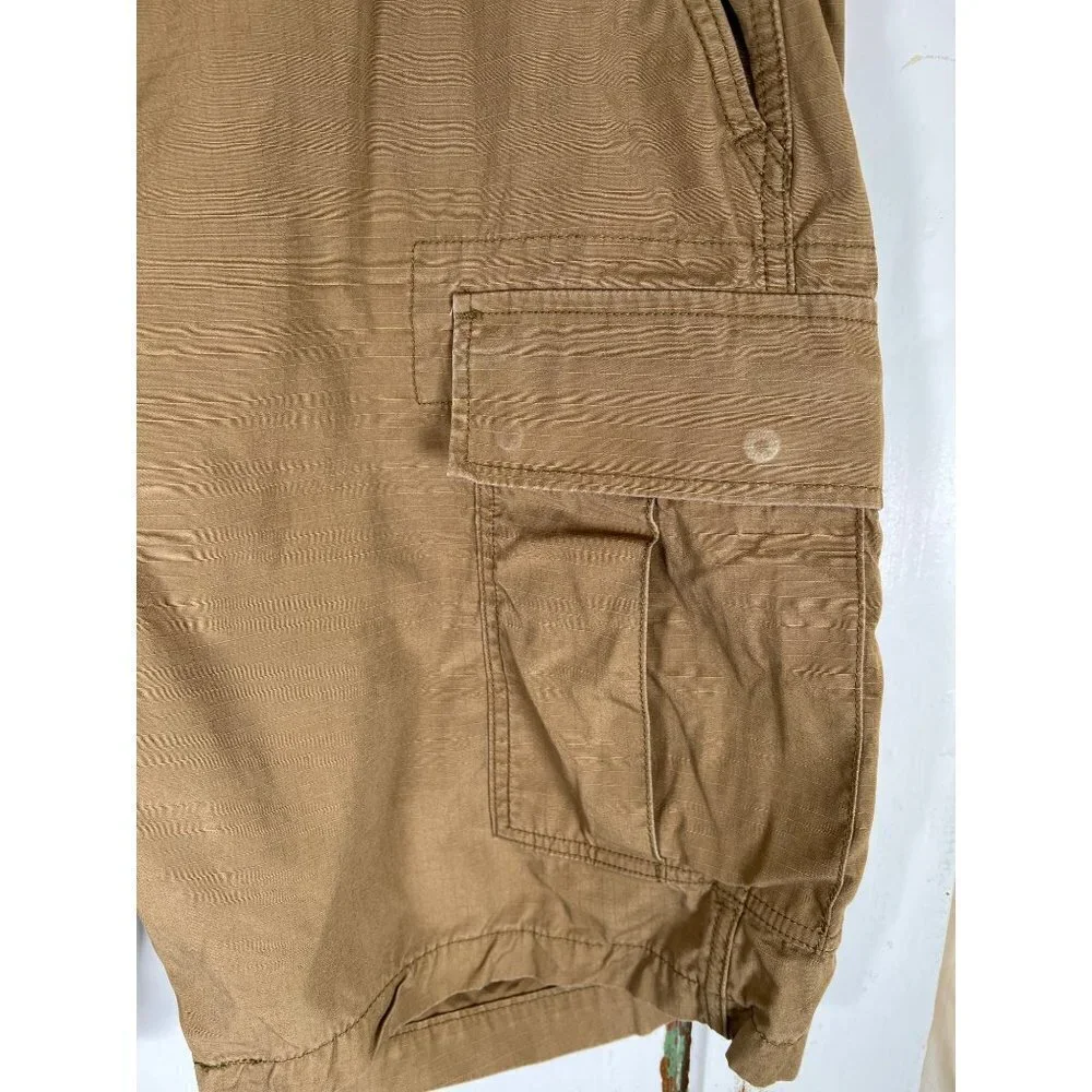 Levi Strauss & Co Mens Size 40 W Dark‎ Khaki Cargo Short Surplus Utility Cotton